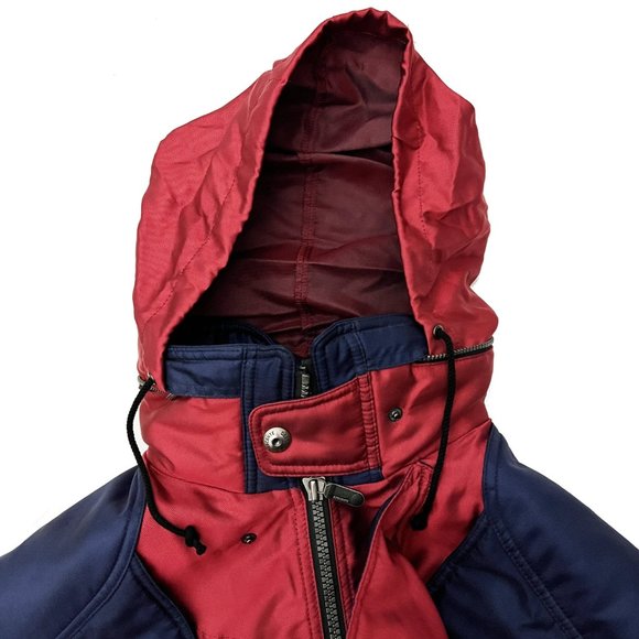 Descente Vintage Ski Winter Red Blue Green Retro Snowboard Jacket - Picture 8 of 17